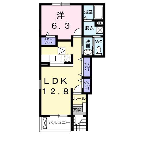 SI・2301(1LDK/1階)の間取り写真