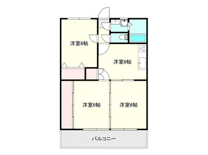 CENTURY21(3DK/3階)の間取り写真
