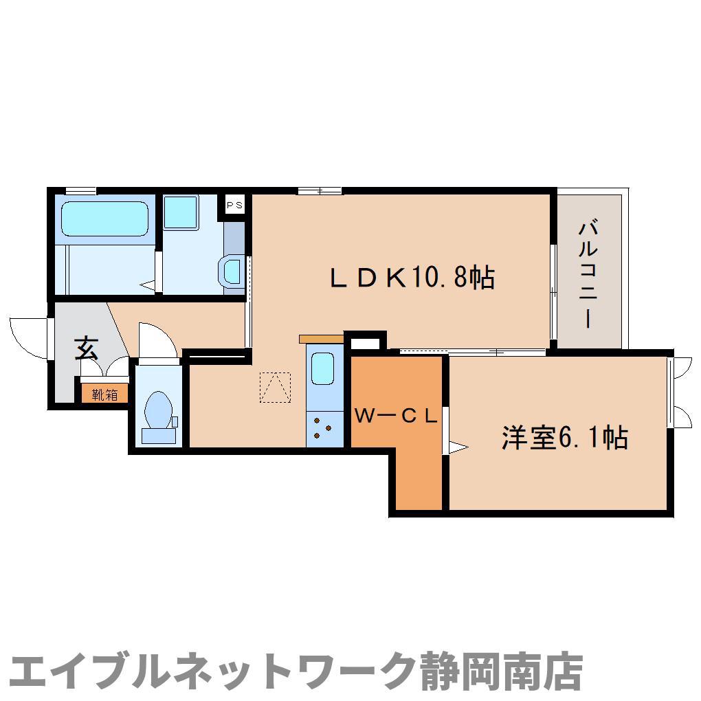 テゾーロ(1LDK/1階)の間取り写真