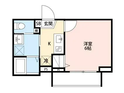 RIO 河原口(1K/1階)の間取り写真