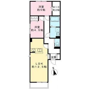 ユアメゾン速(2LDK/2階)の間取り写真