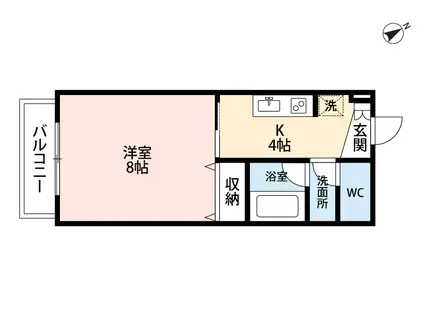 サープラスワンサンホープA(1K/2階)の間取り写真