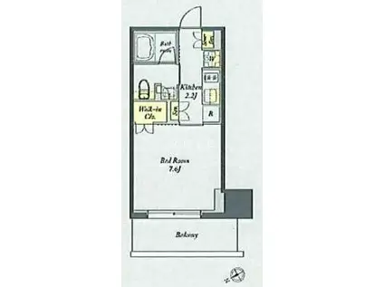 プライムメゾン湯島(1K/3階)の間取り写真