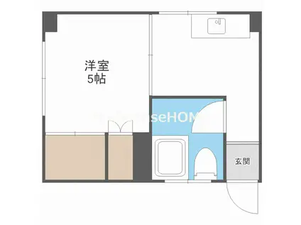 翠連マンション(1K/2階)の間取り写真