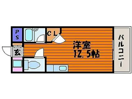 ウエスティンパレス(ワンルーム/7階)の間取り写真