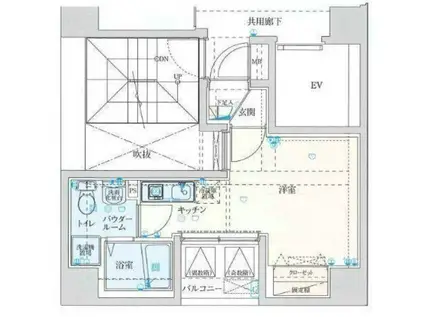 バージュアル横濱鶴見II(ワンルーム/5階)の間取り写真