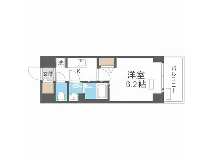 プレサンス堺筋本町ディスティニー(1K/4階)の間取り写真