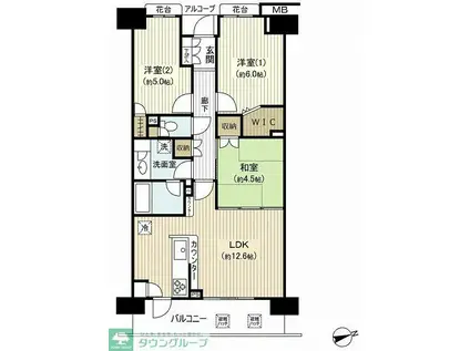 藤和シティホームズ西荻窪駅前(3LDK/6階)の間取り写真
