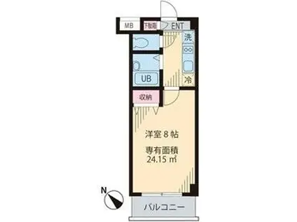 グラン フェニックス(1K/3階)の間取り写真