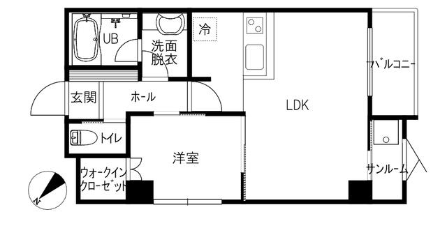 MADRID(1LDK/8階)の間取り写真