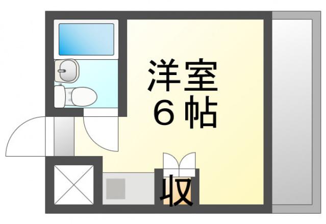 MEIGAKUSO(ワンルーム/3階)の間取り写真