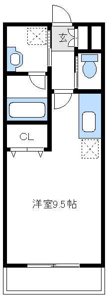 スタービレ海老名(ワンルーム/10階)の間取り写真