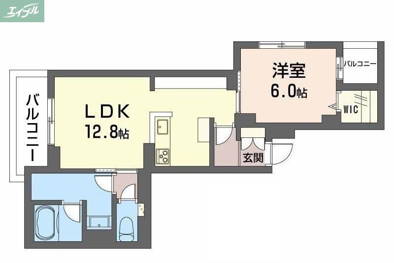 レーベンエイトII(1LDK/3階)の間取り写真