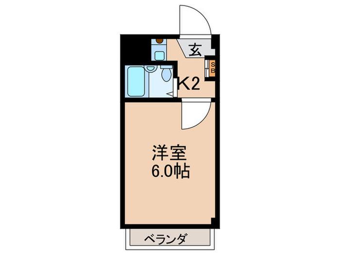 レジデンス新井(1K/3階)の間取り写真