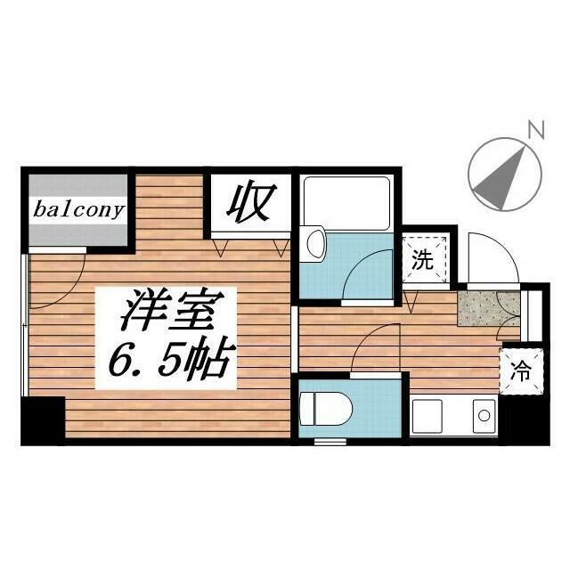 八幡屋ビル(ワンルーム/4階)の間取り写真