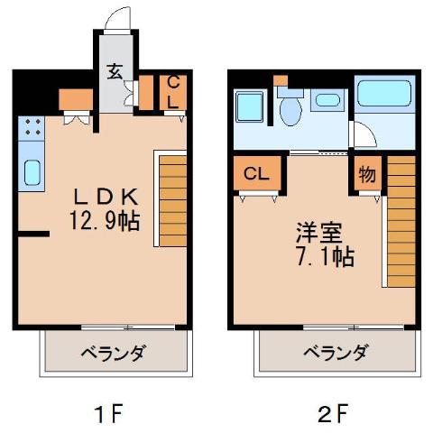 N.S.ZEAL泉(1LDK/8階)の間取り写真