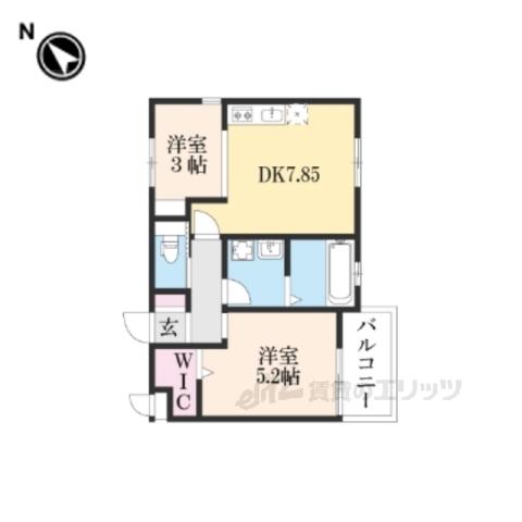 チャトラ(1LDK/2階)の間取り写真