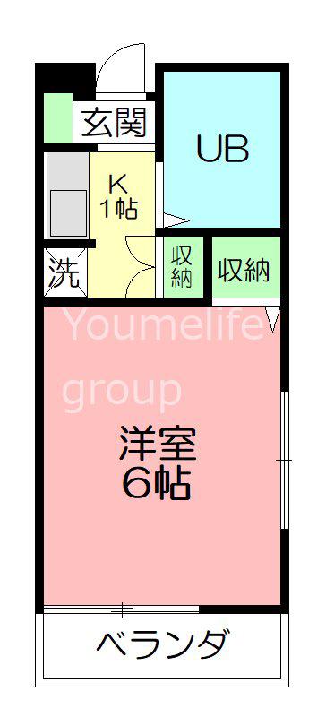 プレステージ(ワンルーム/1階)の間取り写真