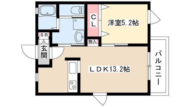 ARTE MUR(1LDK/3階)の間取り写真