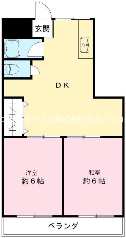 宮前ハイム(2DK/1階)の間取り写真