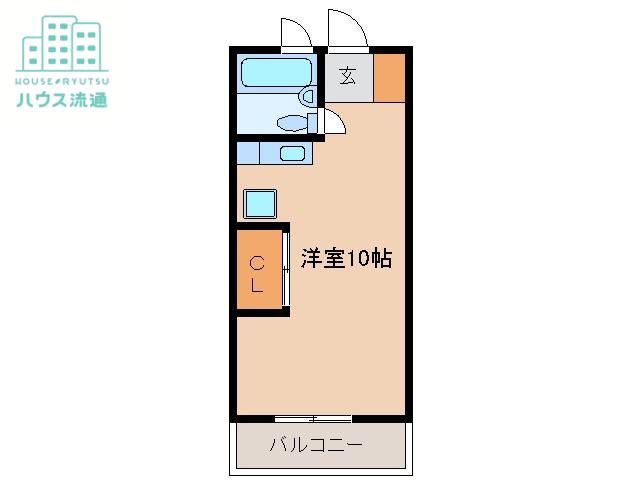 代官町ハイツ(ワンルーム/1階)の間取り写真
