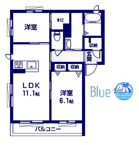シャーメゾン湘南大庭(2LDK/1階)の間取り写真