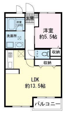 レアールマリカ(1LDK/3階)の間取り写真