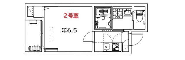LE DE LA MAIN ELEVEE HIGASHIURAWA(1K/2階)の間取り写真