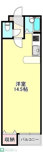 セイラBOX飯塚I(ワンルーム/3階)の間取り写真