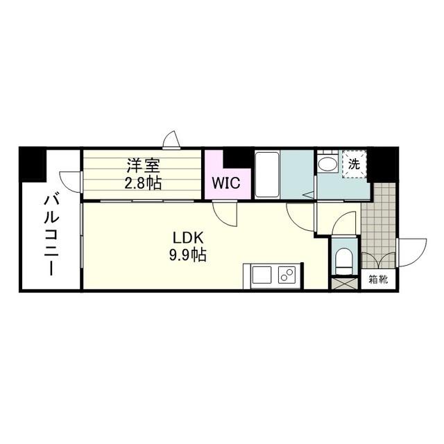 SーRESIDENCE 小川町(1LDK/6階)の間取り写真