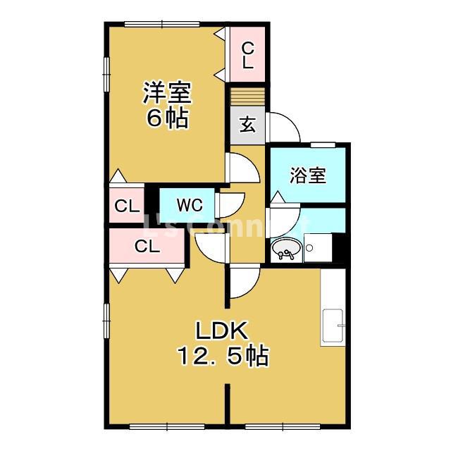エスポワールメゾン-K(1LDK/1階)の間取り写真