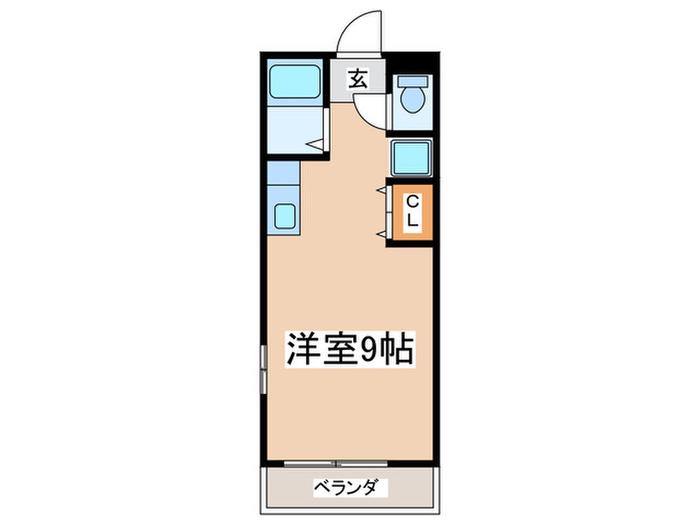 レトアM(ワンルーム/1階)の間取り写真