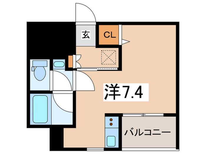 フォレシア町田(ワンルーム/6階)の間取り写真
