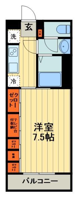 リブリ・ピーノ東川口(1K/3階)の間取り写真