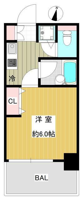 ヴェルト板橋(1K/8階)の間取り写真