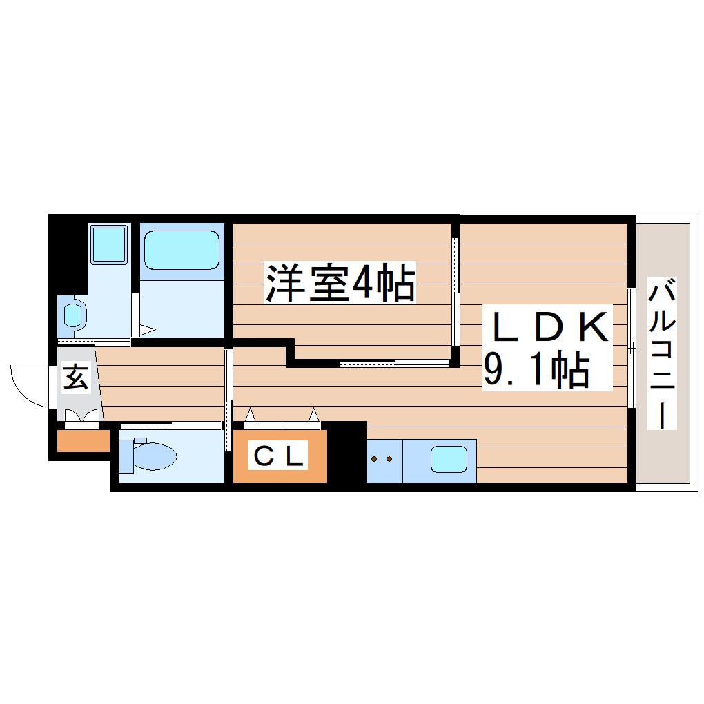 GRAND SIRIUS(1LDK/5階)の間取り写真