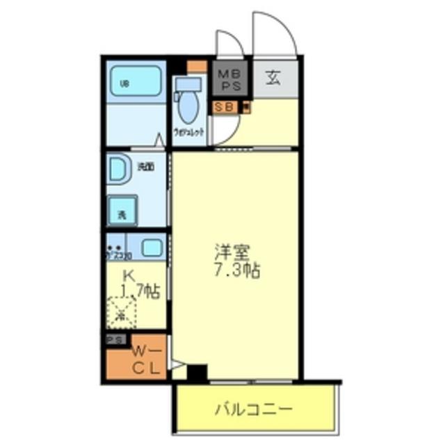 L&Cスターハイツ10(1K/3階)の間取り写真