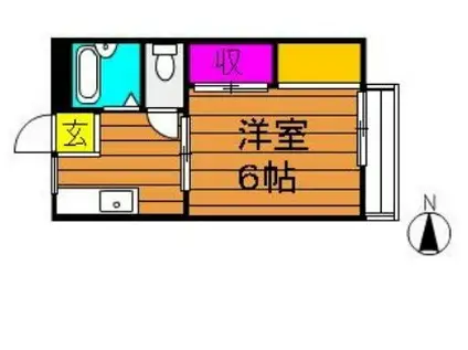 神田サンプラザ(1K/1階)の間取り写真