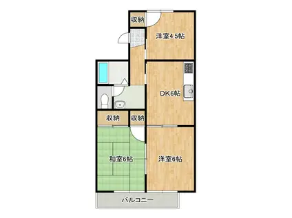 アネックス千束(3DK/2階)の間取り写真