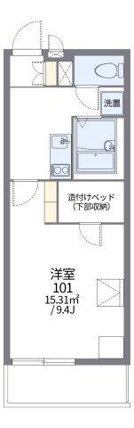 レオパレスボヌールドゥマン(1K/3階)の間取り写真