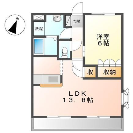 EL CASA (1LDK/1階)の間取り写真
