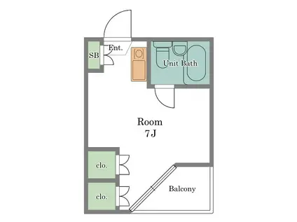 コーラルパレス(ワンルーム/3階)の間取り写真