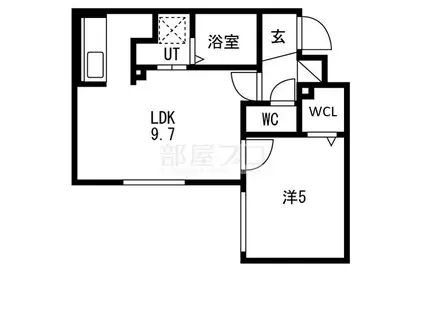 発寒7-7MS(1LDK/1階)の間取り写真