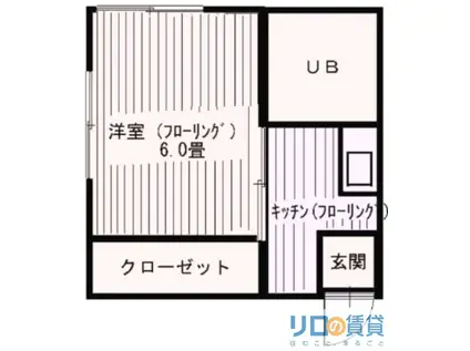 クイーンハイツ(1K/2階)の間取り写真