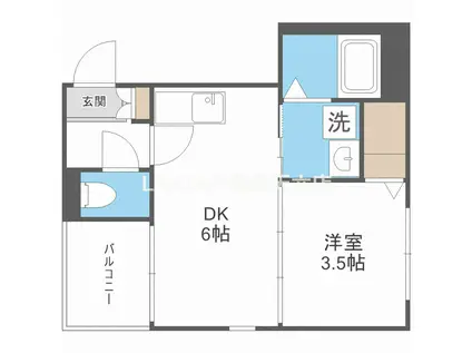 CASA DANZA(1DK/1階)の間取り写真