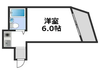 サンピアユタカ(ワンルーム/6階)の間取り写真