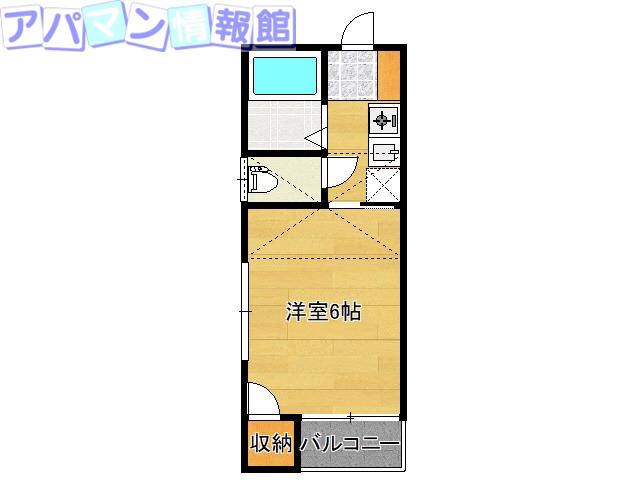 堀之内コーポエンジェルス(1K/1階)の間取り写真