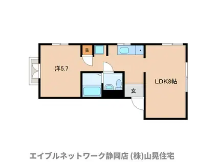 NOVIA BLANCA(1LDK/3階)の間取り写真