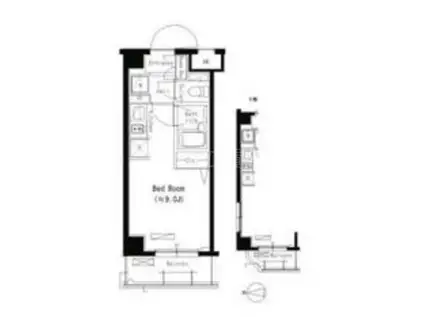 パークアクシス蒲田壱番館(ワンルーム/1階)の間取り写真