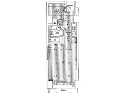 ミリオングランデ元赤坂ヒルズ(1K/9階)の間取り写真